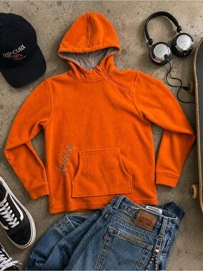 Rip Curl Orange Hooded Fleece Pullover